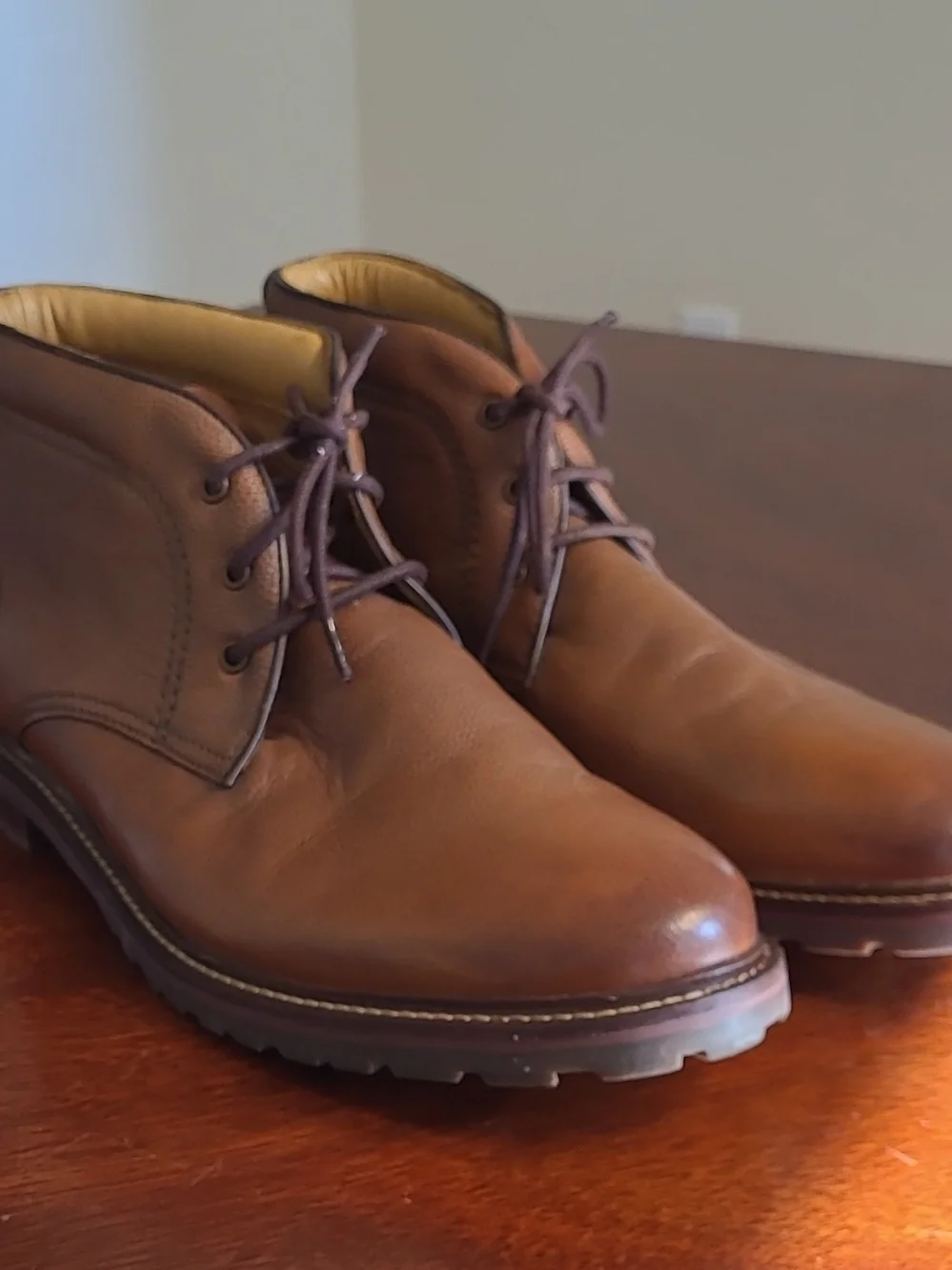 Florsheim Estabrook Chukka Comfort Boots Men's Brown Leather Size 12D Round Toe